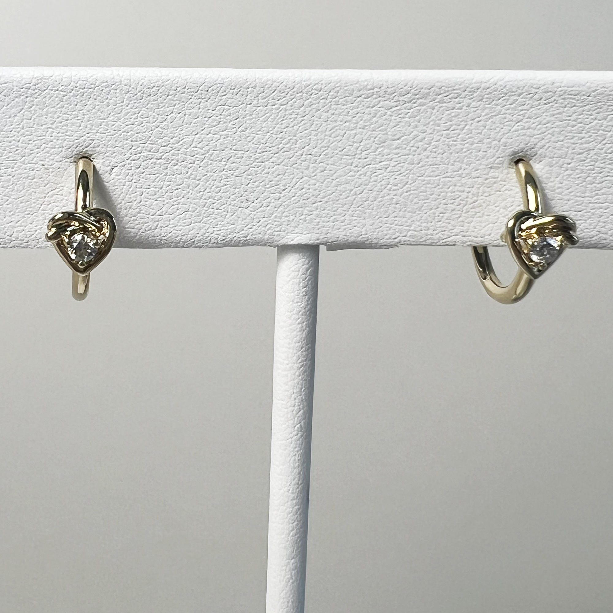 Tie The Knot Diamond Hoops | 10K Yellow Gold | 0.13 CTW (Approx) White Diamond