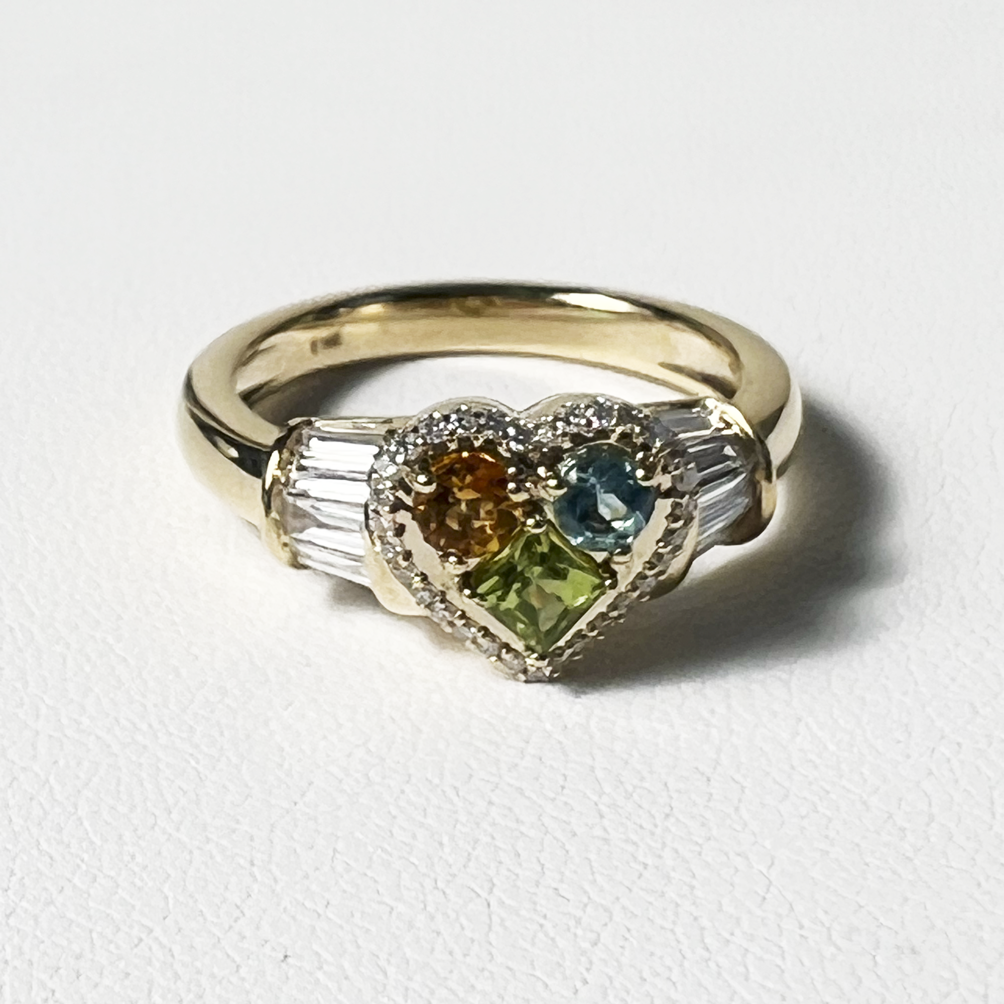 Piece of My Heart Pave Unicorn Ring | 14K Yellow Gold | White Diamond