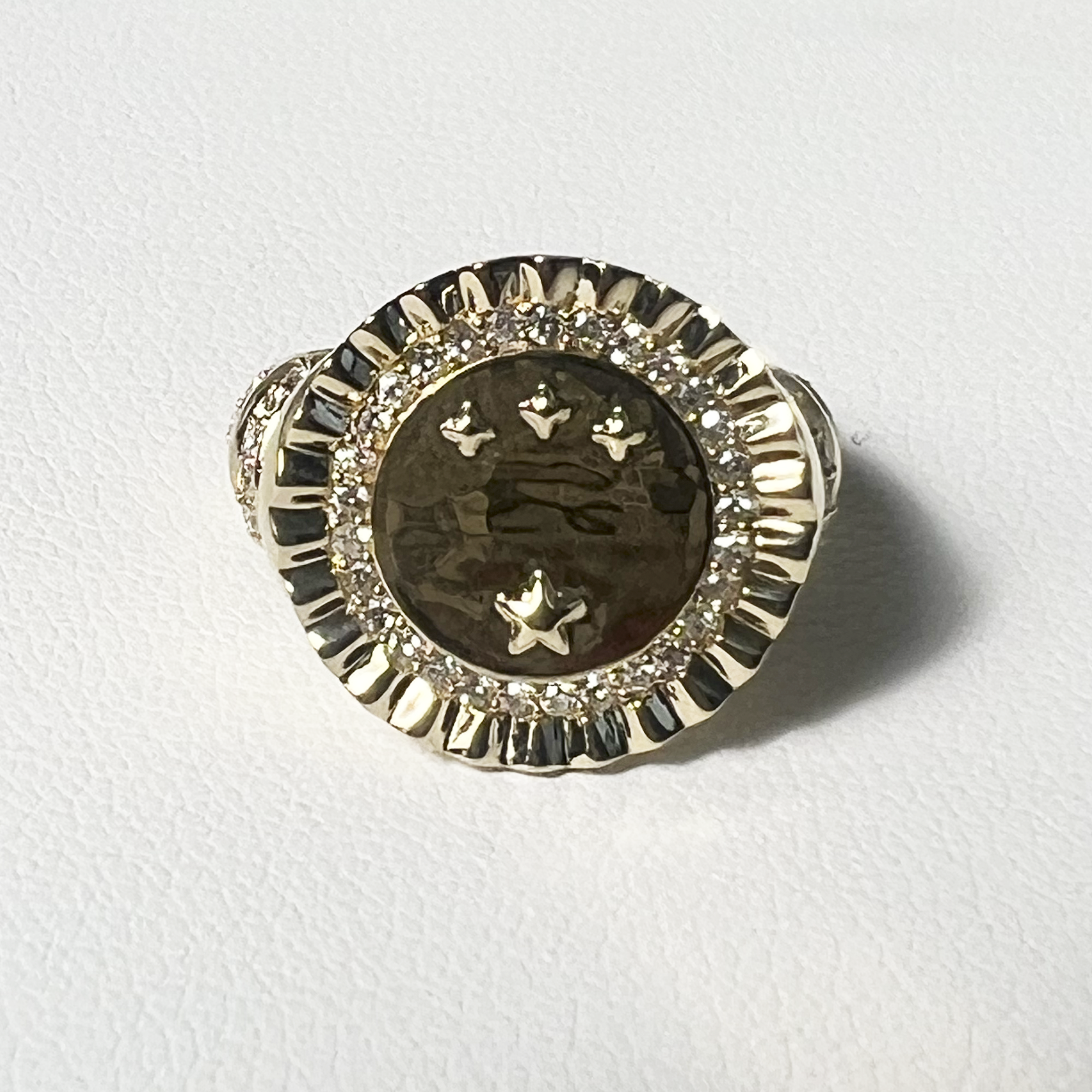 Sorority Luxe Diamond Ring | 14K Yellow Gold