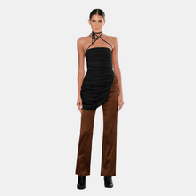 OW Collection SANDY Chiffon Tie Top Account 002 - Black Caviar