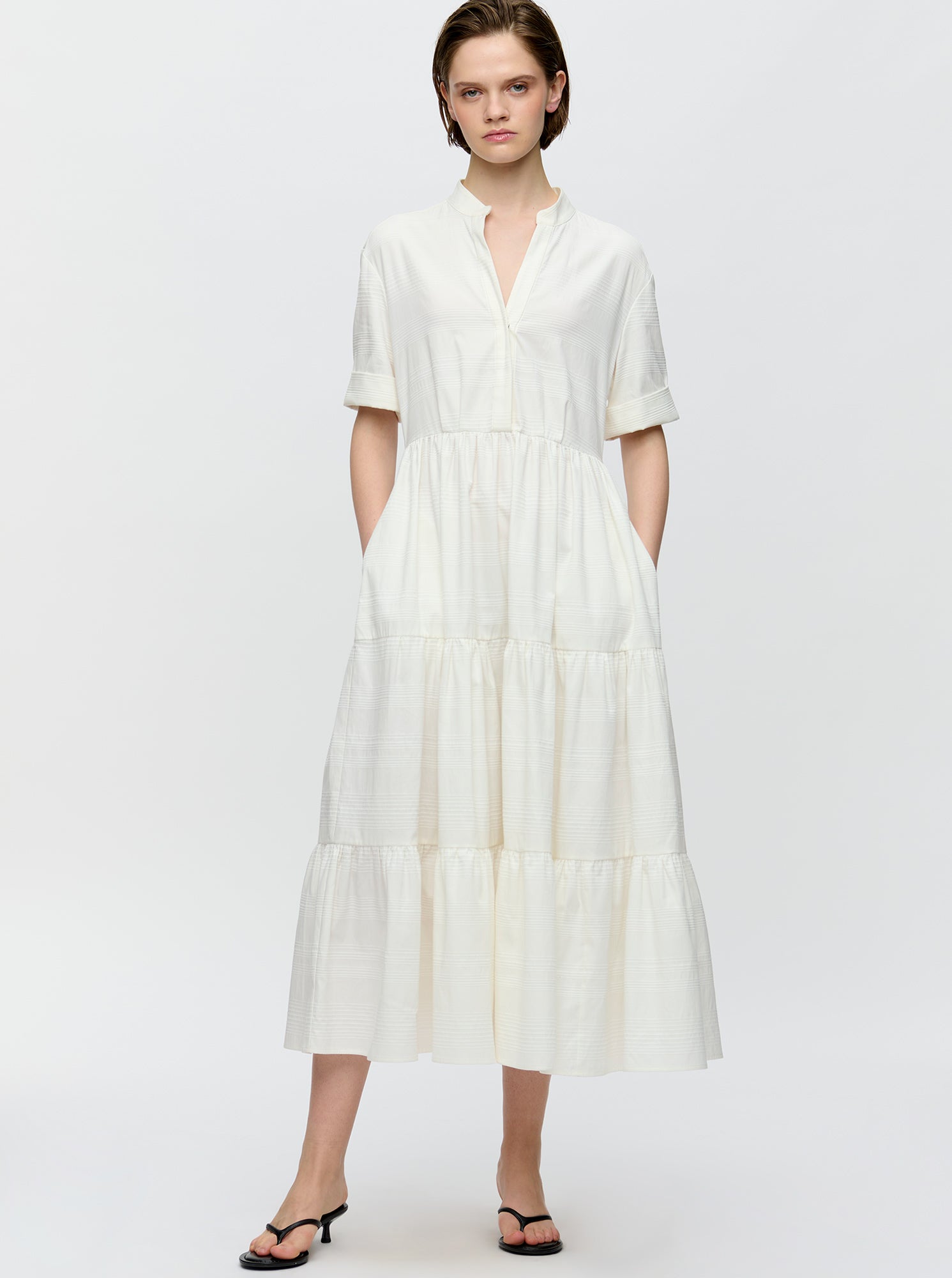 Sardinia Tiered Dress | Natural