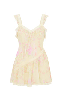 Serima Floral Ruffle Mini Dress | Sunny Pop