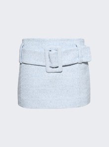 Women | Patou | Mini Belted Skirt Skylight Blue