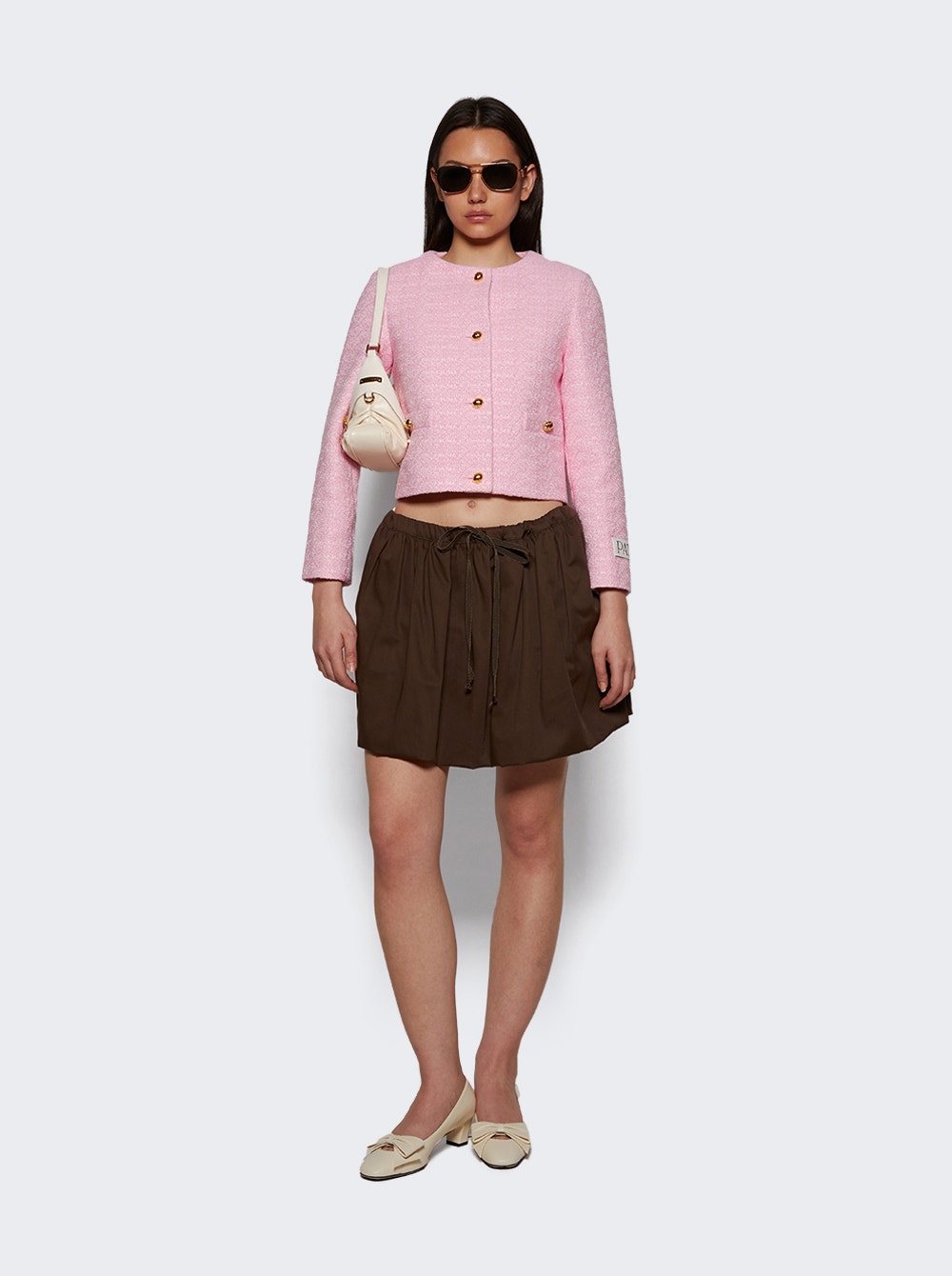 Women | Patou | Volume Mini Skirt Java Brown