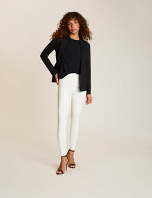 Faux Patent Leather Legging::White::
