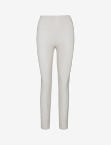 Faux Leather Animal Legging::Bone Croc::Main