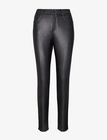 Faux Leather Five Pocket Pant::Black::Main