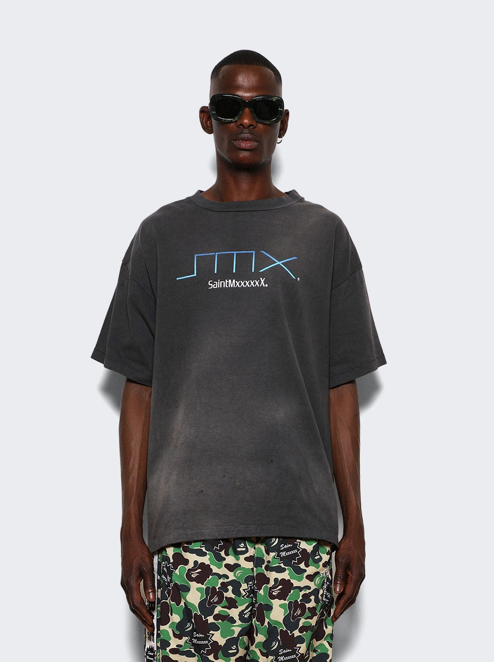 Saint Mxxxxxx | S N T Sm6 Tee | Black