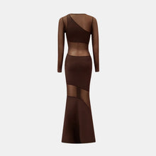 OW Collection SPIRAL Maxi Dress Dress 185 - Brown