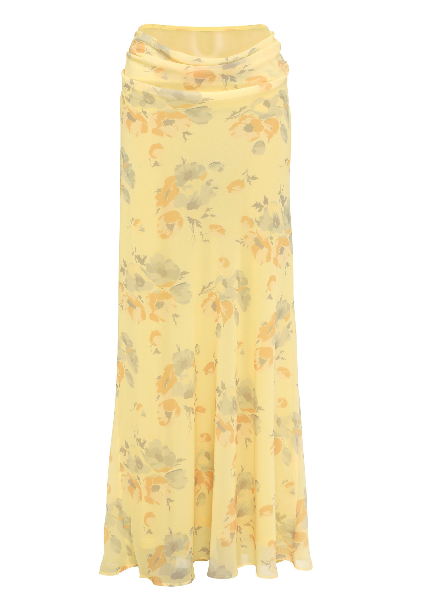 Juniper Maxi Skirt | Yellow Floral Print