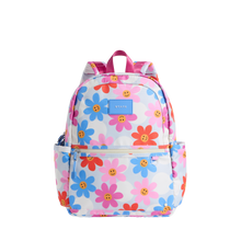 state bags kane kids backpack recycled polyester canvas daisies front view click to zoom