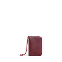 STATE Bags Passport Holder Vegea Leather Burgundy Front View Click to Zoom