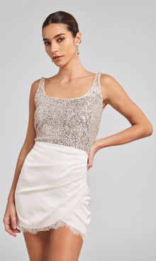 Jazz Sequin Tank | Silver