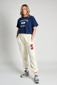 Soul by SoulCycle | Peyton Tee Mineral Wash | Navy