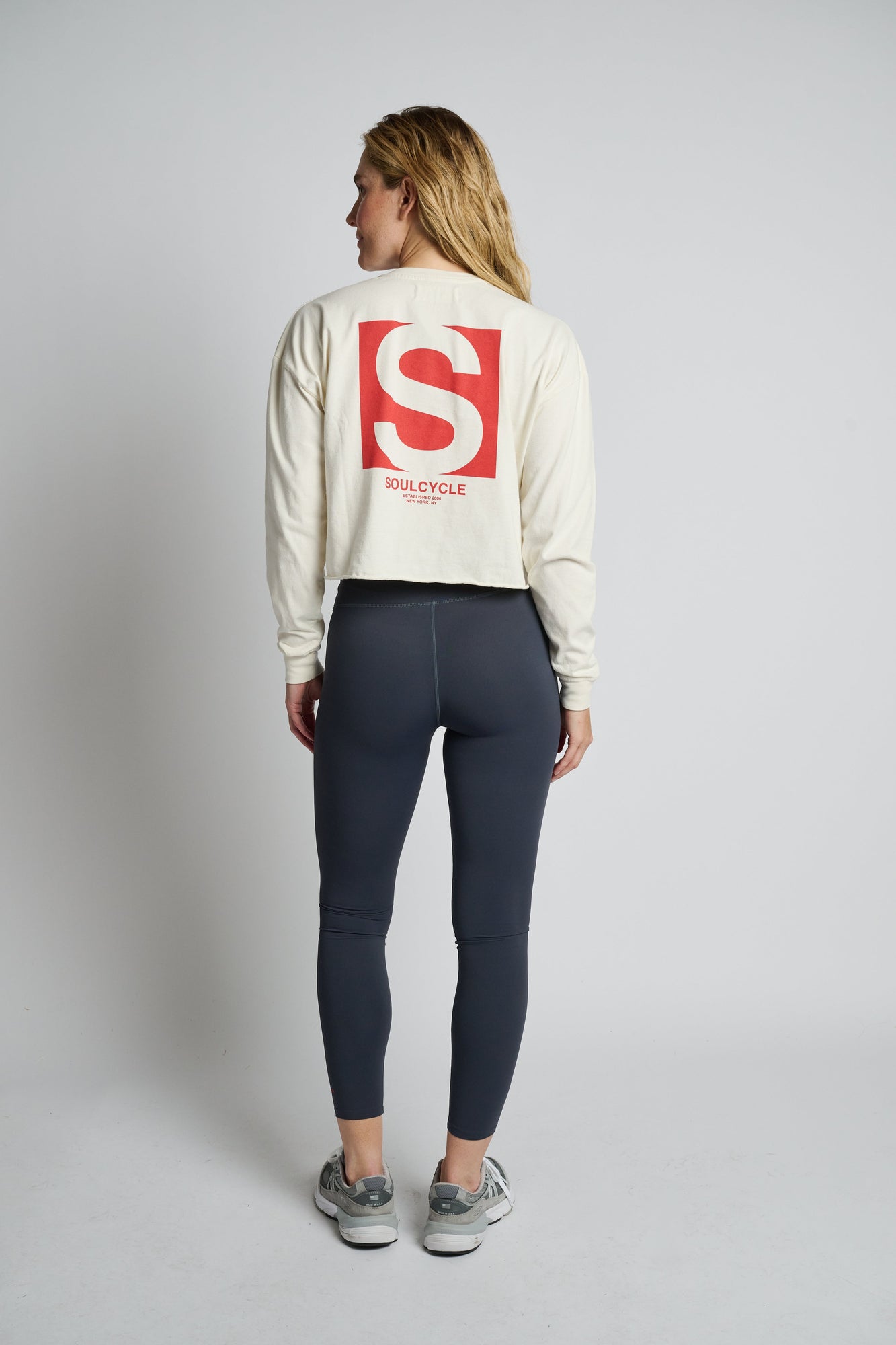 Soul by SoulCycle | Julia Crop Long Sleeve | Cream