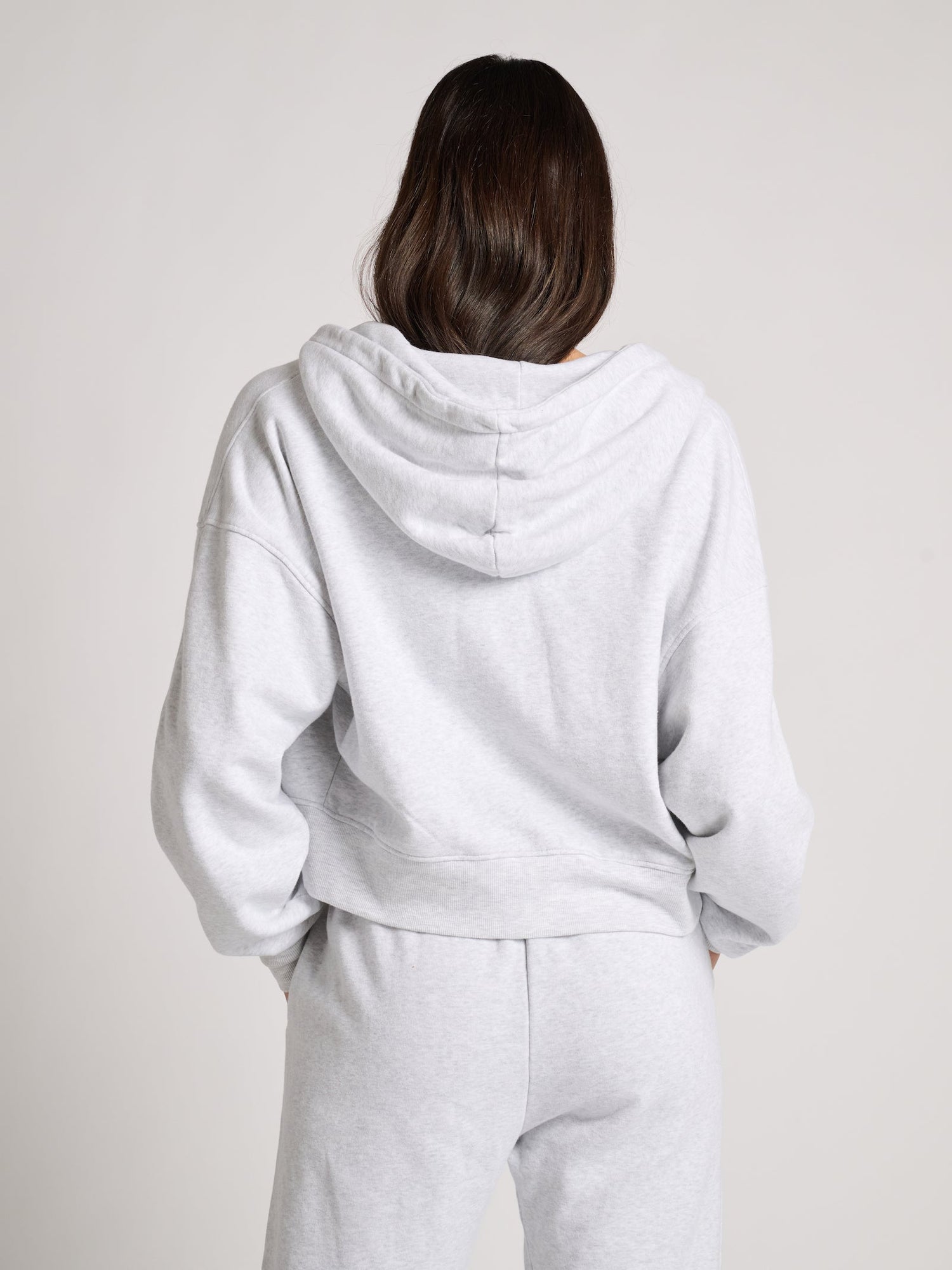 Soul by SoulCycle | Marissa Crop Zip | Light Heather Grey
