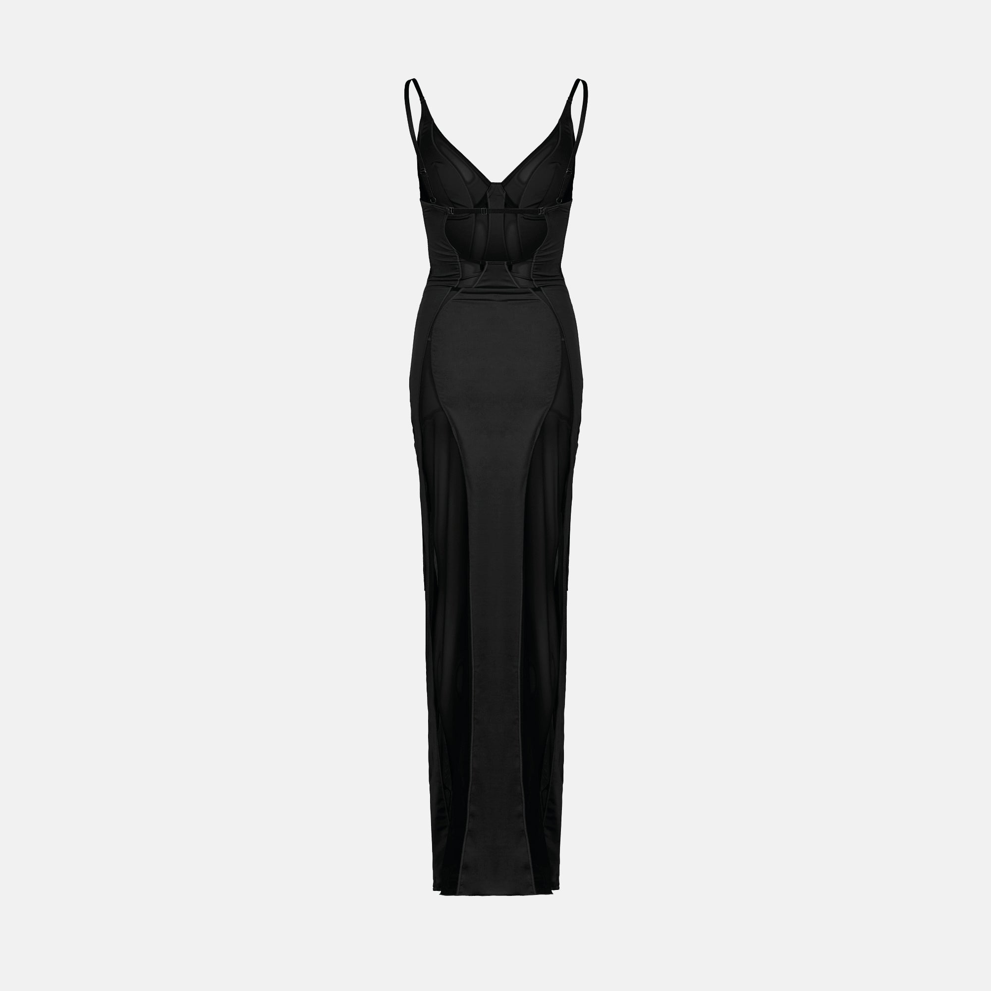 OW Collection SWIRL Maxi Dress Dress 121 - Black