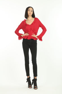 Sander Blouse | Lipstick Red
