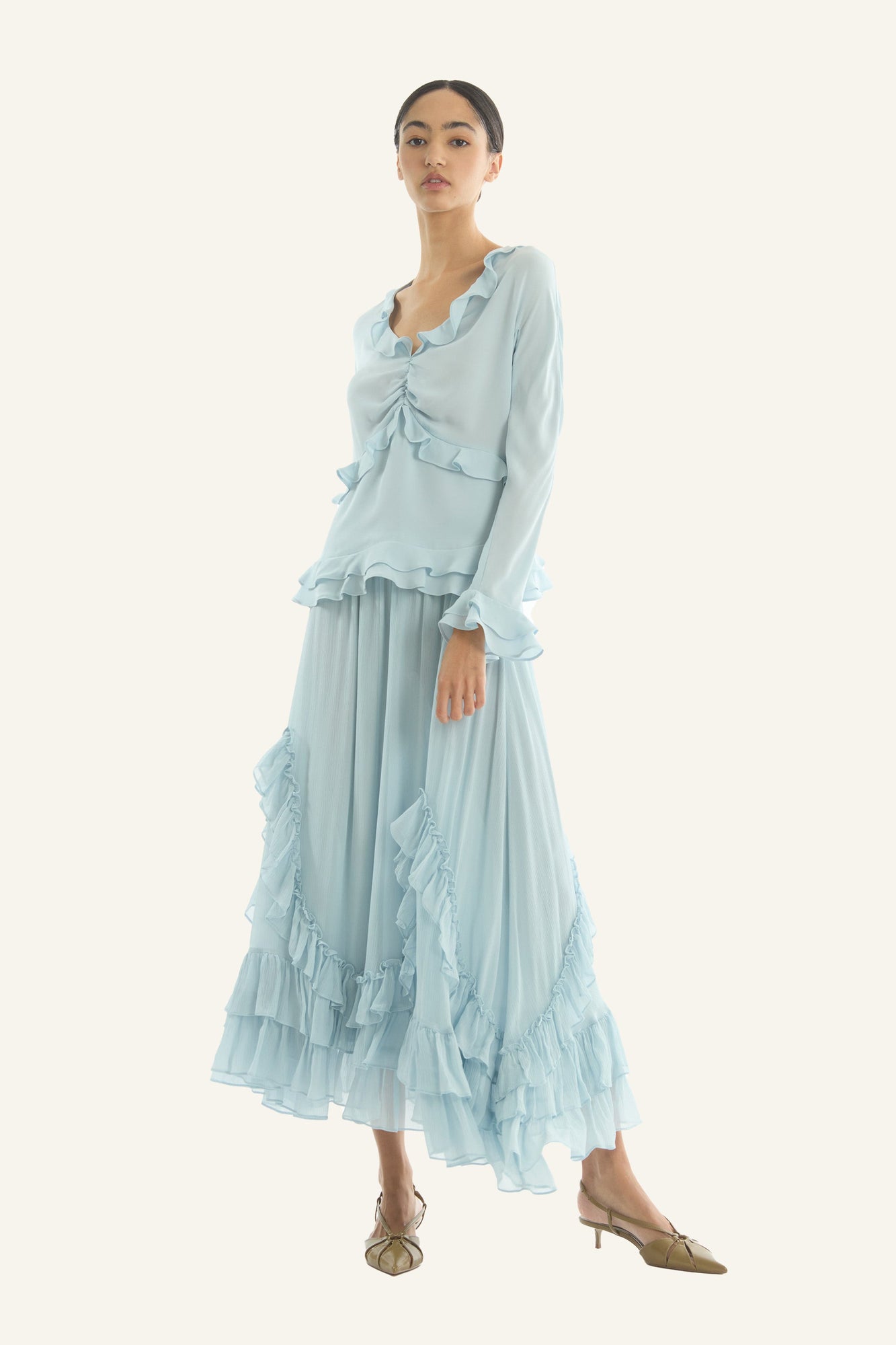 Elma Skirt | Powder Blue
