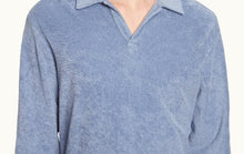 Santino Classic Fit Organic Cotton Towelling Polo Shirt | Springfield Blue