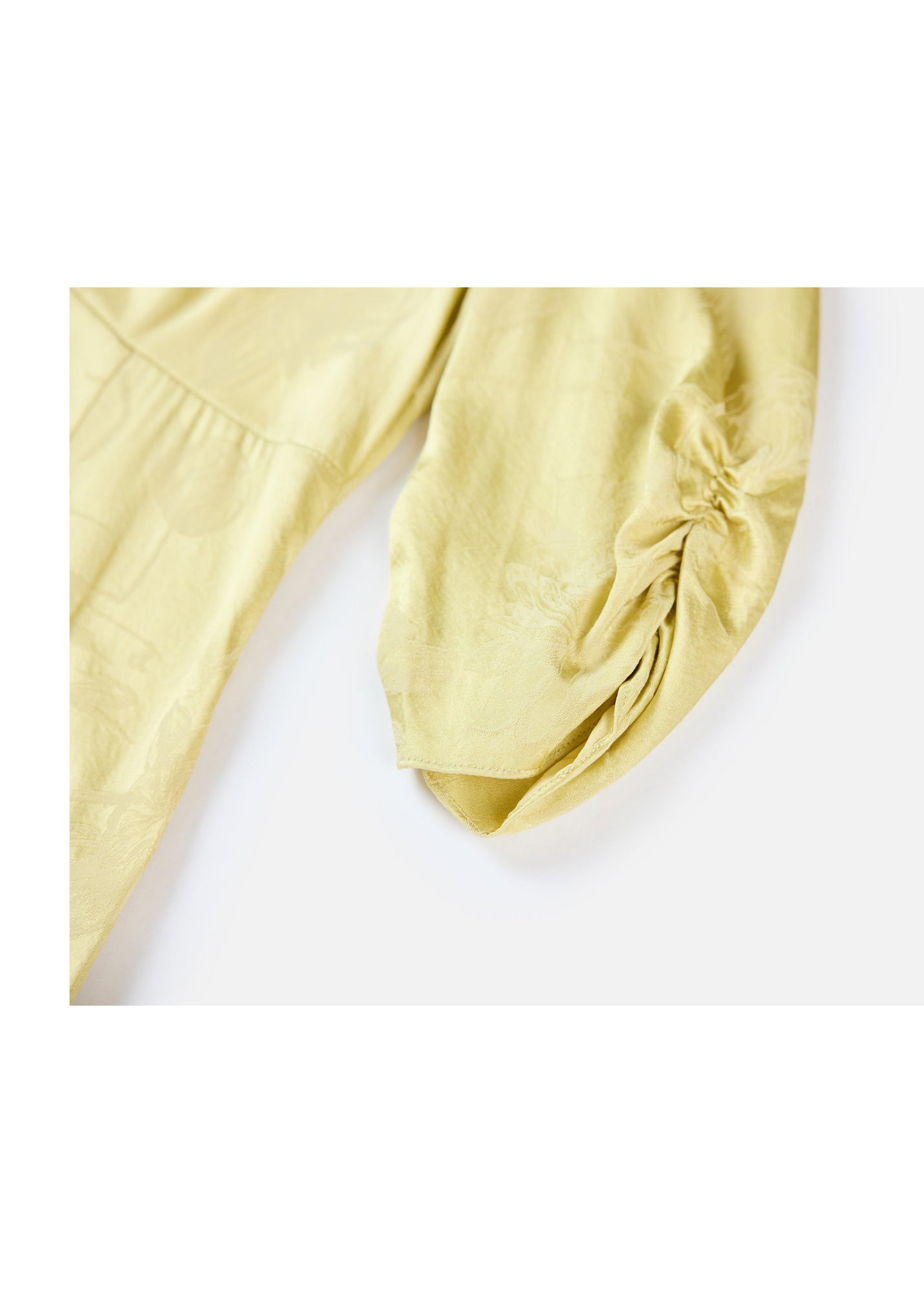 Satin Midi Dress | Yellow