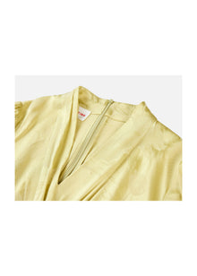 Satin Midi Dress | Yellow