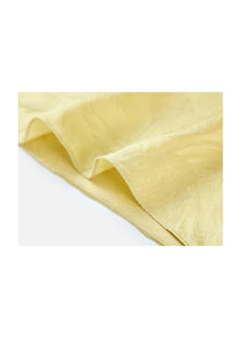 Satin Midi Dress | Yellow