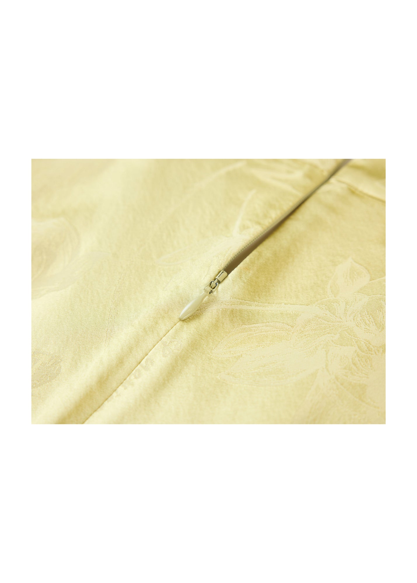 Satin Midi Dress | Yellow