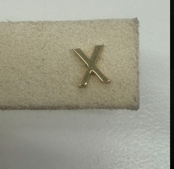 Gold Initial Stud | 10K Yellow Gold