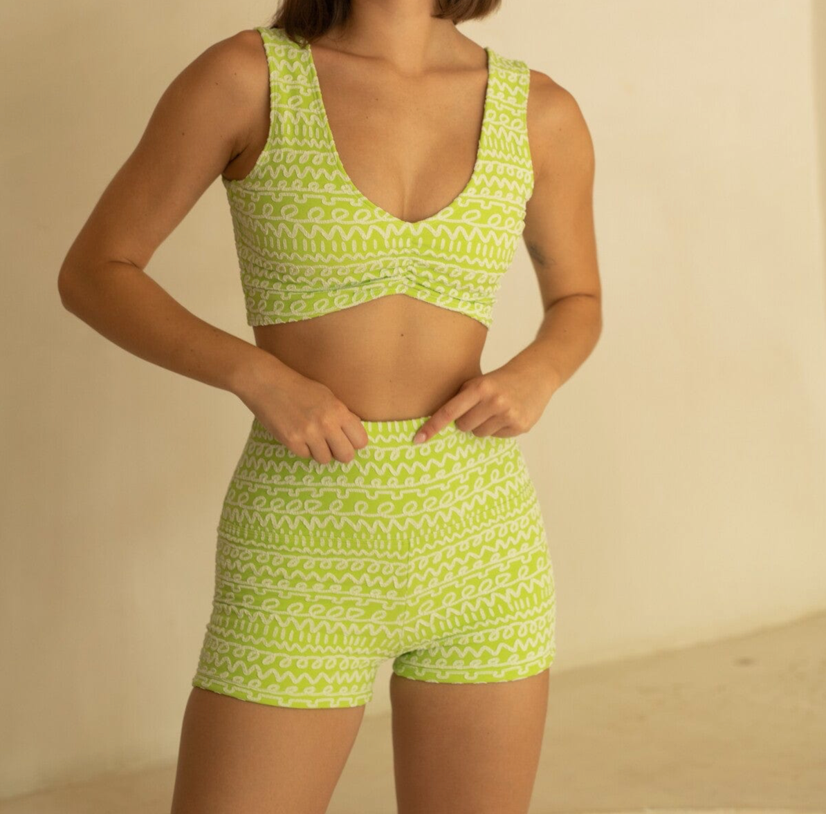 (Sample) Micro Bike Short | Lime Icing