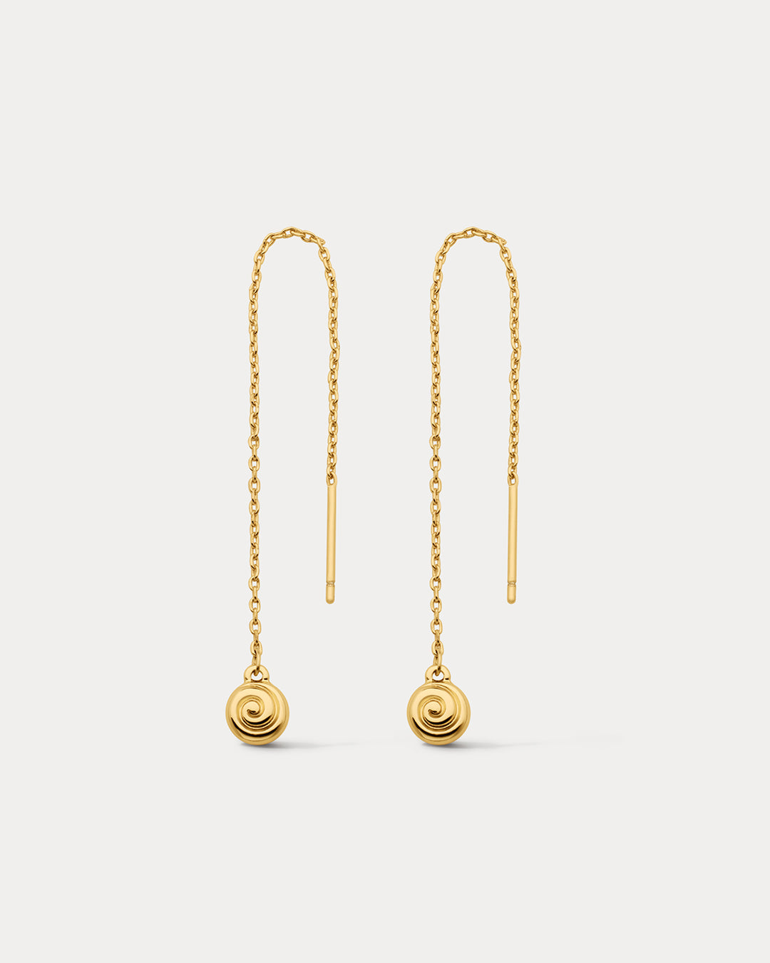 Seashell Threader Earrings | Gold