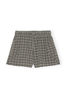 Seersucker Shorts | Mini Check Black