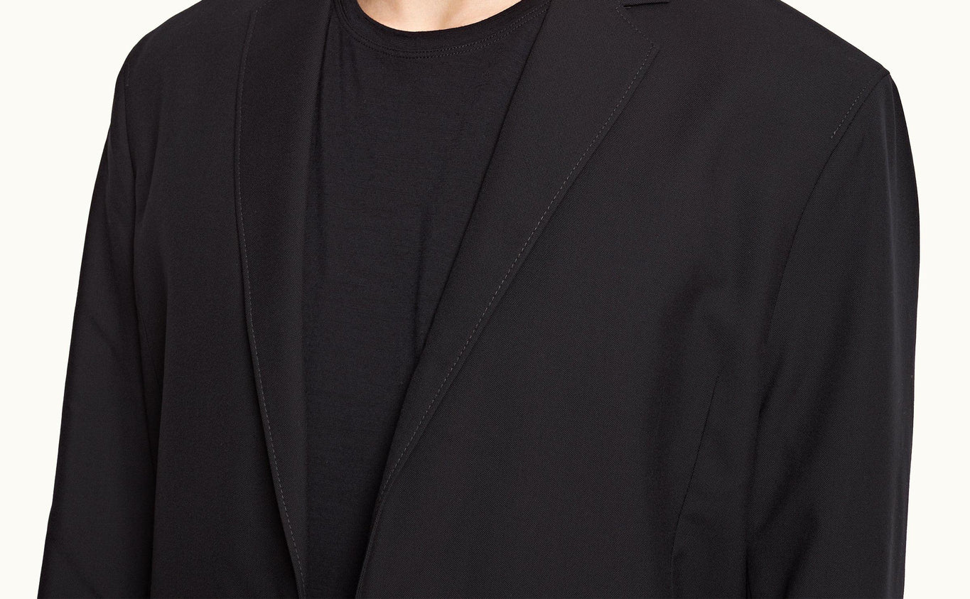 Sepher Merino Tailored Fit Two-Button Merino Blazer | Night Iris