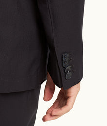 Sepher Merino Tailored Fit Two-Button Merino Blazer | Night Iris