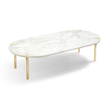 Sereno Coffee Table Calacatta Marble & Gold - ANNA New York