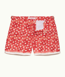 Setter Budding Life Print Shorter-Length Swim Shorts Woven | Cinnamon Summer Red