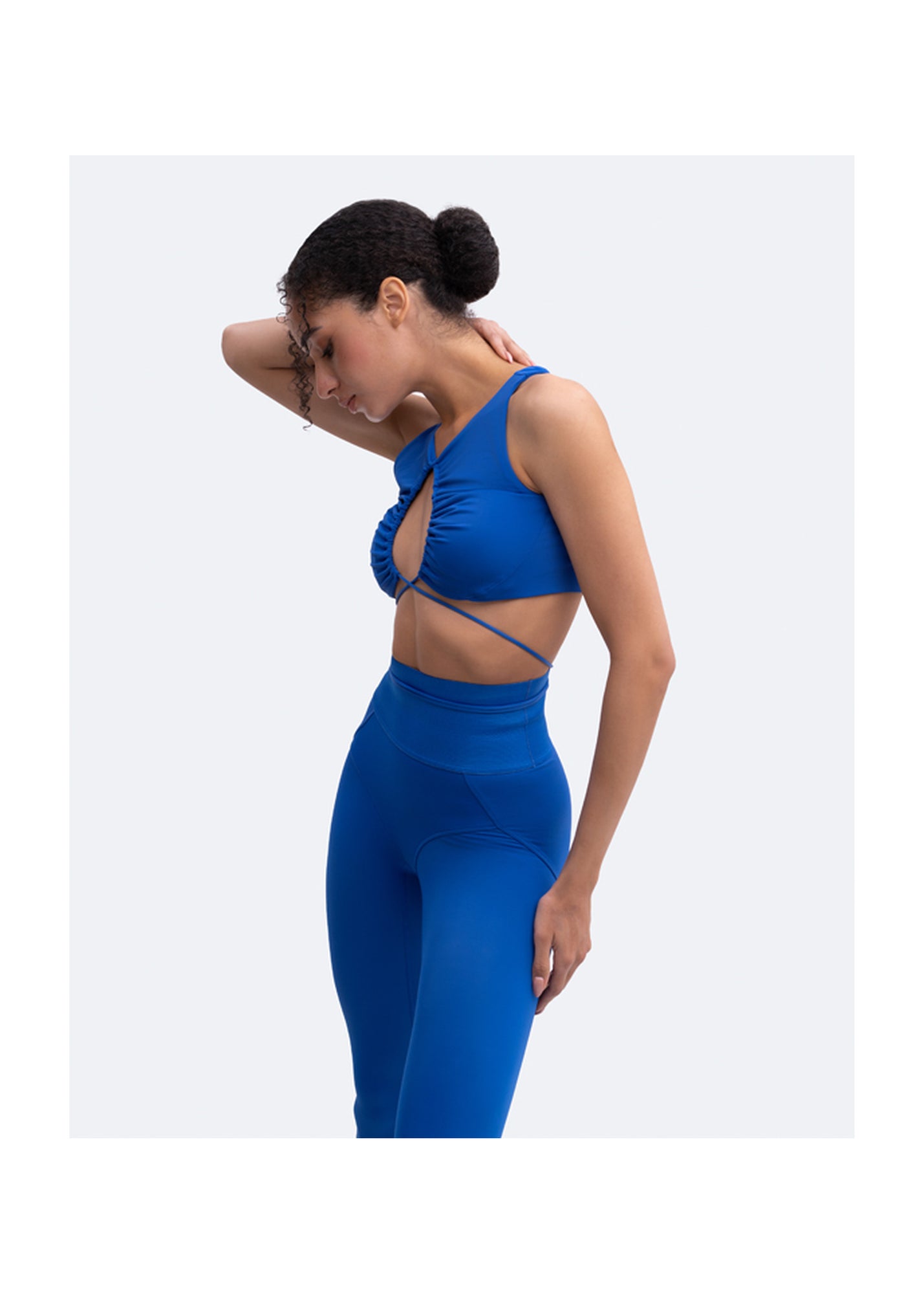 Sexy Front-Tie Support Top | Blue