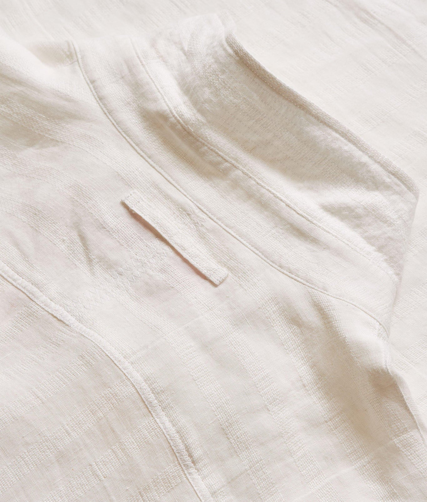 Shanklin Linen Tonal Stripe Relaxed Fit Overhead Shirt Woven | Thasos Beach