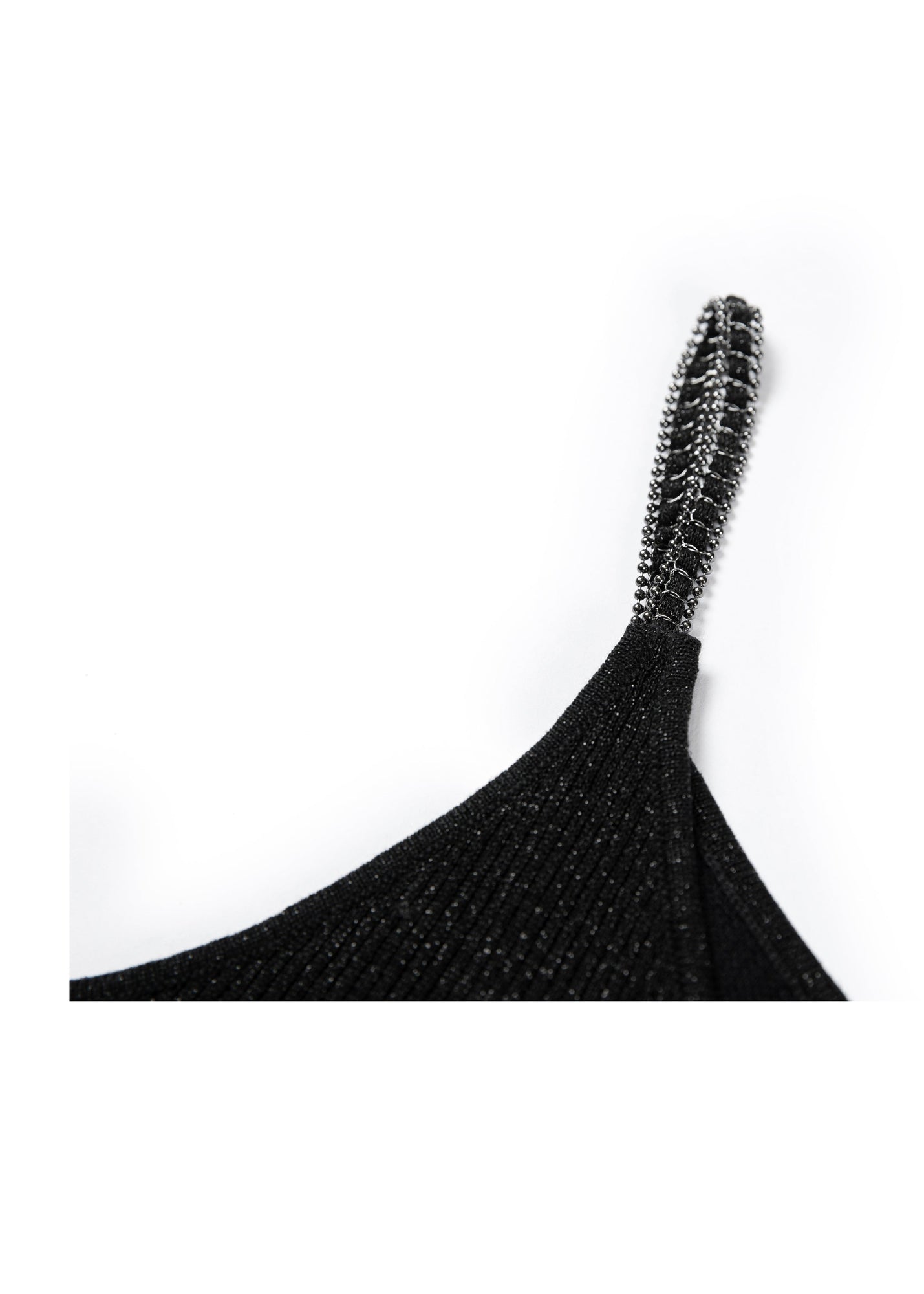 Silk-Blend V-Neck Camisole | Black