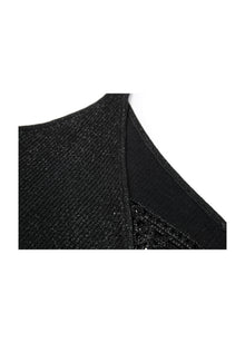 Silk-Blend V-Neck Camisole | Black