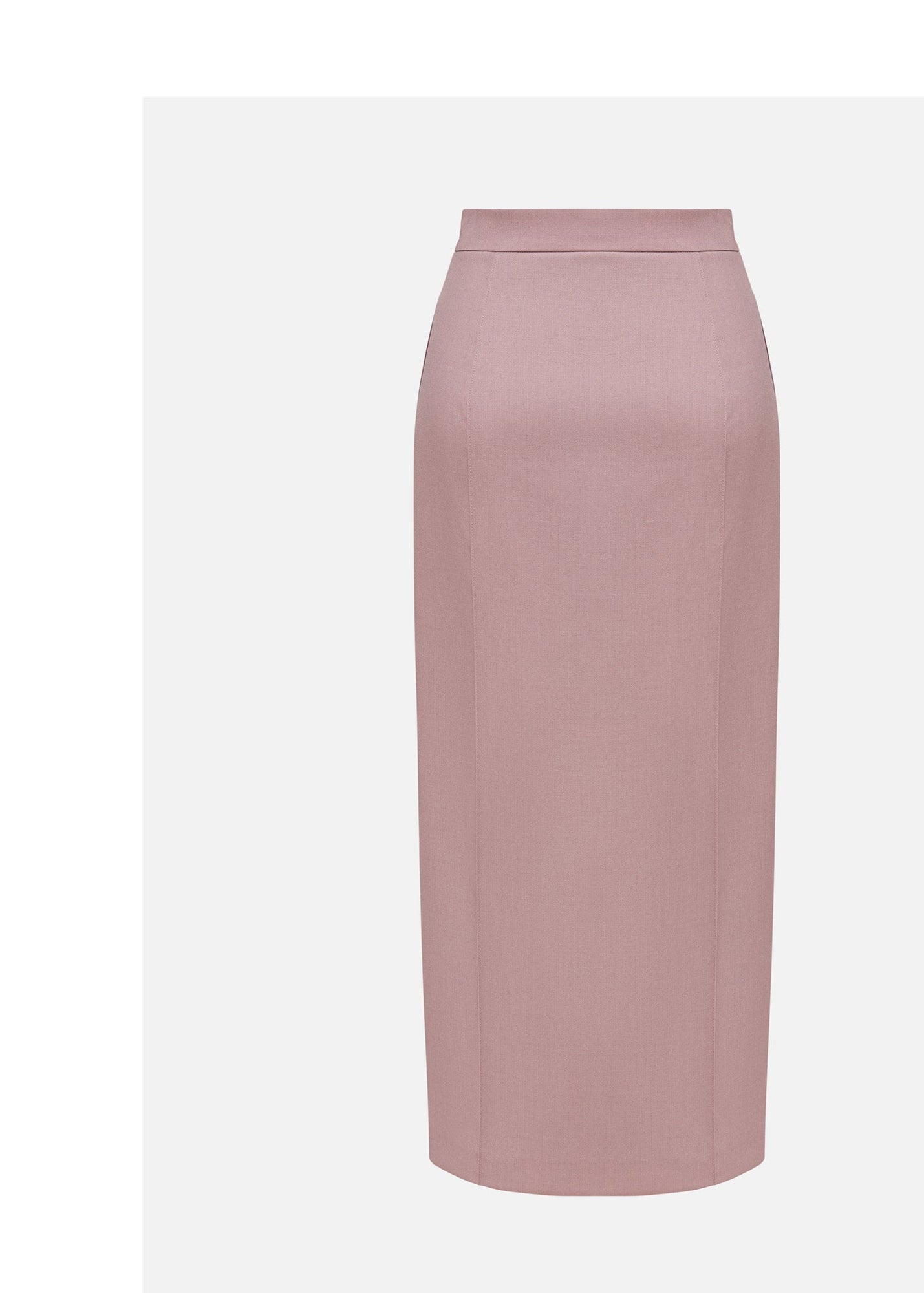 Silk-Wool Pleated Skirt | Purple