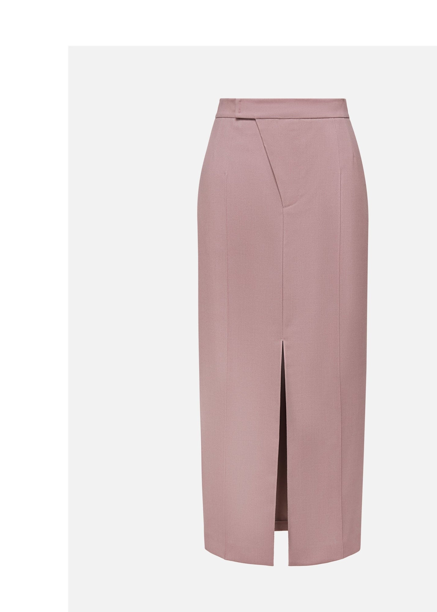 Silk-Wool Pleated Skirt | Purple