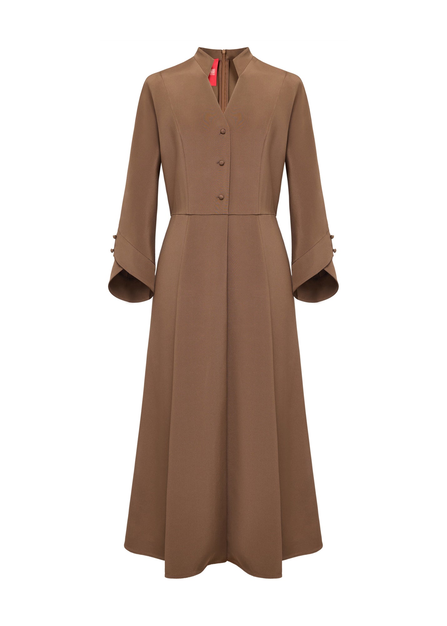 Silk Dress | Brown
