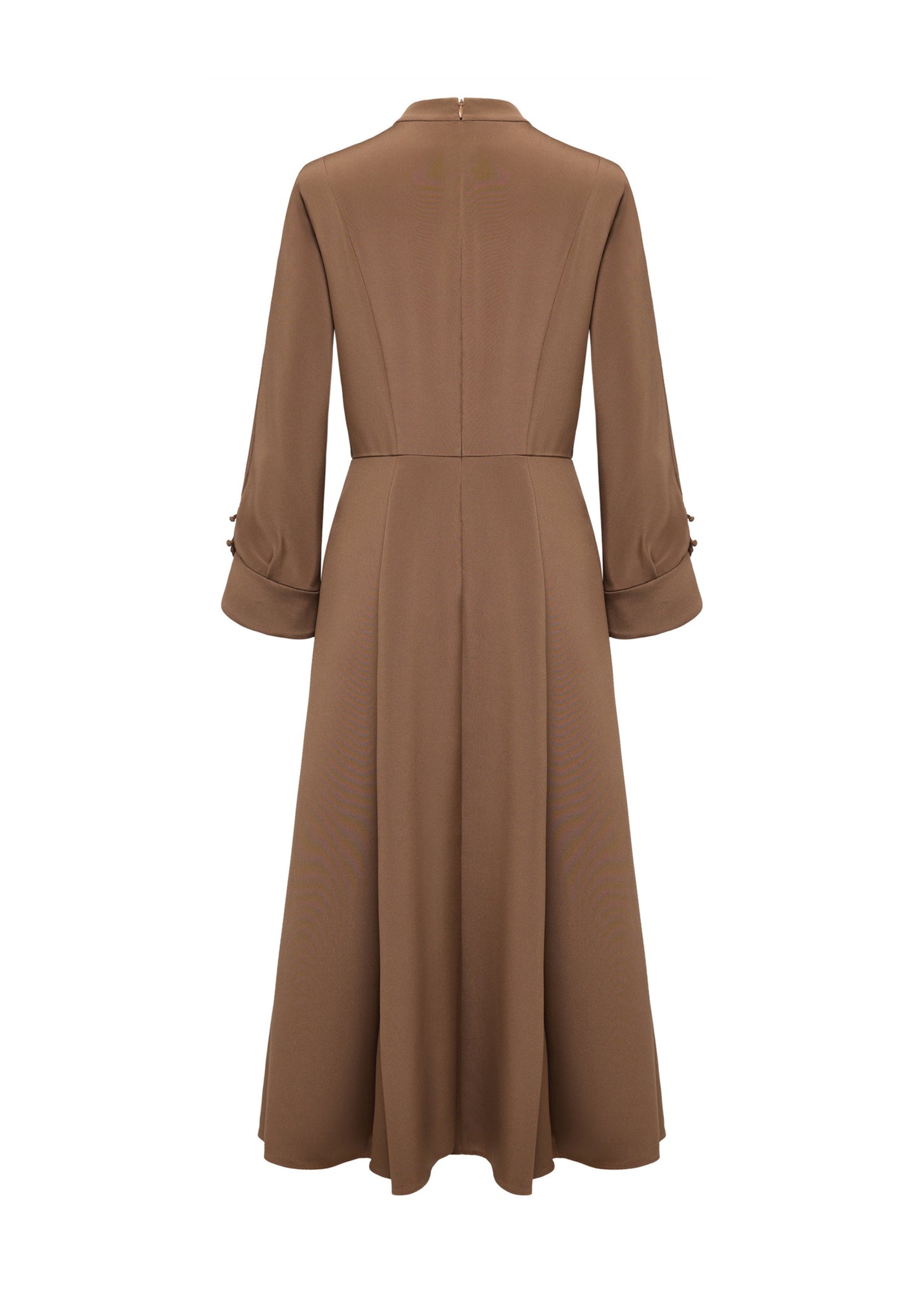 Silk Dress | Brown