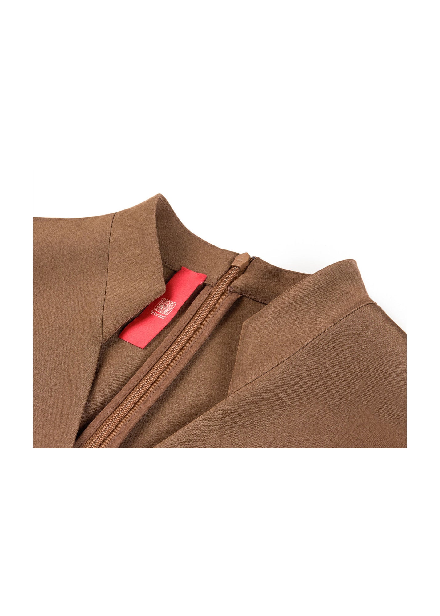 Silk Dress | Brown