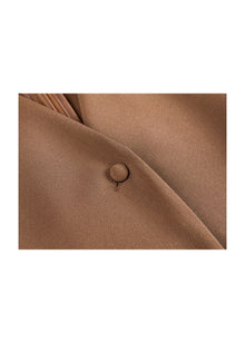 Silk Dress | Brown