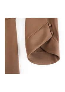 Silk Dress | Brown