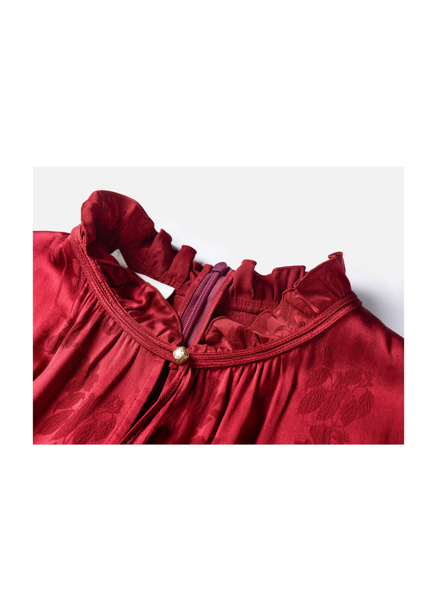 Silk Dress | Wine Red