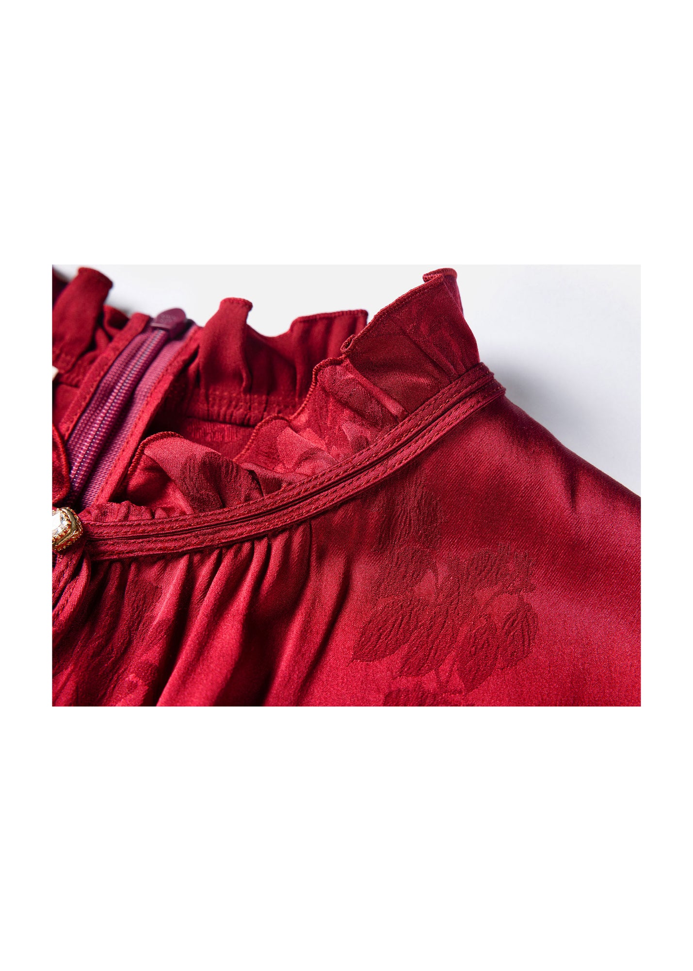Silk Dress | Wine Red