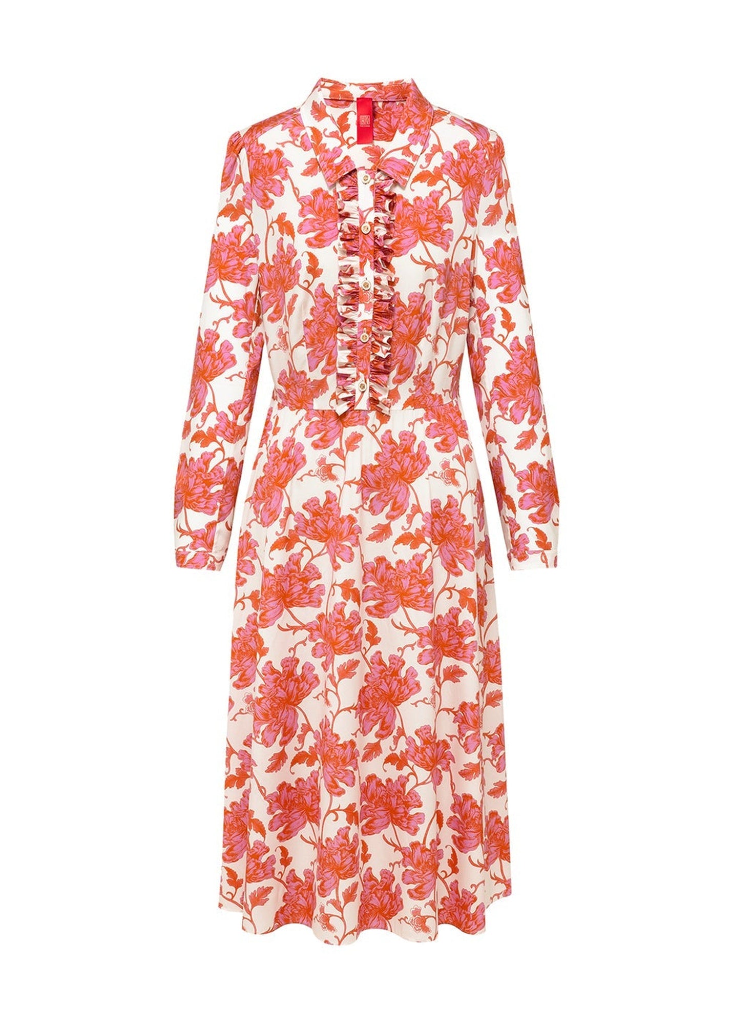 Silk Printed Dress | Pink